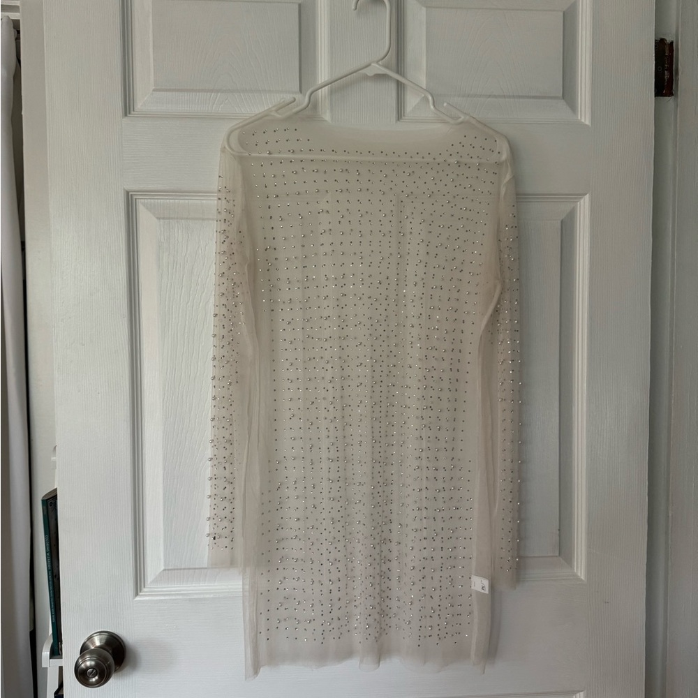 Rhinestone & Pearl Cover Up